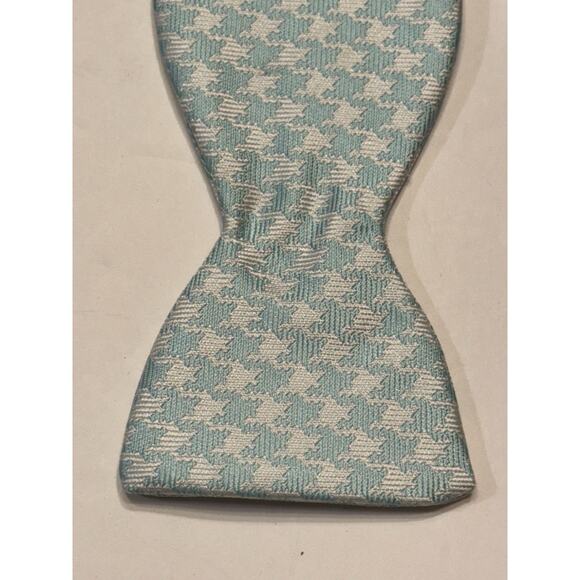 R Hanauer bow tie Silk Carolina Blue UNC Tarheels Made In USA Checkered - Picture 5 of 9